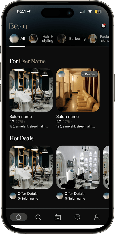 Booking app for customers